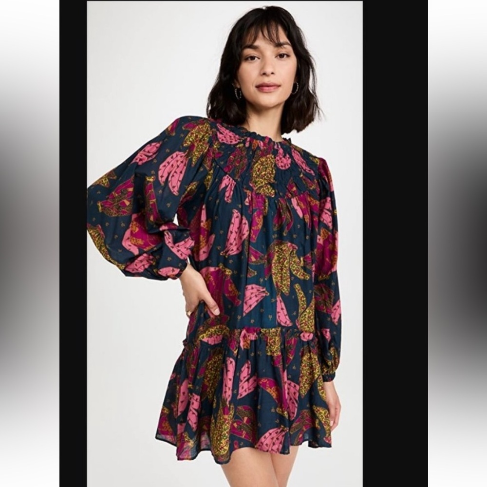 NWOT FARM Rio size XS patchwork Bananas mini dress